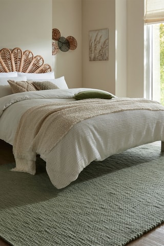 Wollen Vloerkleed Chunky -  Groen