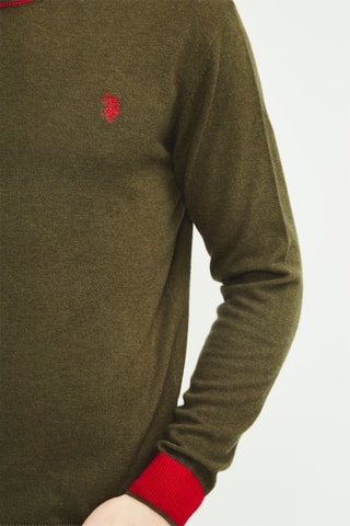 Wollen Trui - Groen en Rood