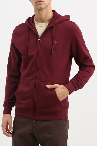 Sweater met Capuchon - Bordeauxrood