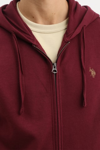 Sweater met Capuchon - Bordeauxrood