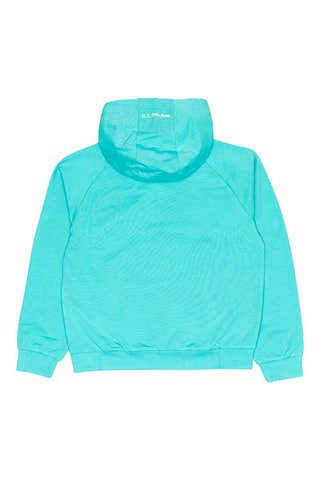 Sweat com capuz - Turquesa