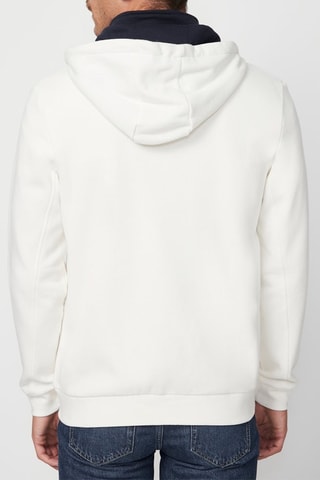 Sweater met Capuchon - Wit en Marineblauw