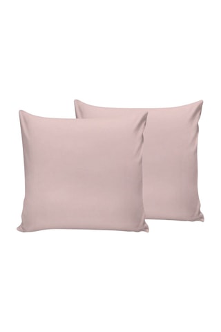 2 taies d'oreiller en coton - 117 g/cm² - Rose