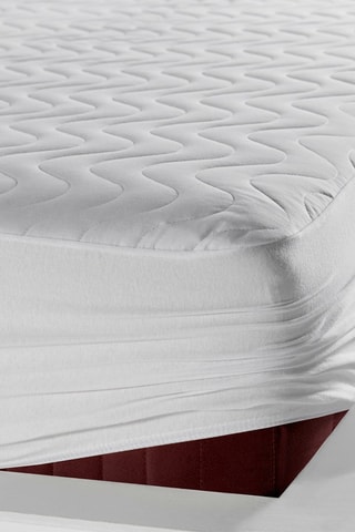 Protège-matelas en coton - Blanc