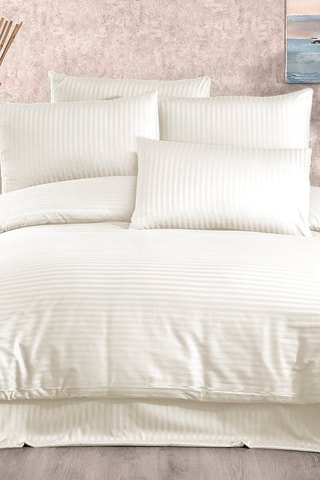 Parure de couette en coton Lilyum - Crème