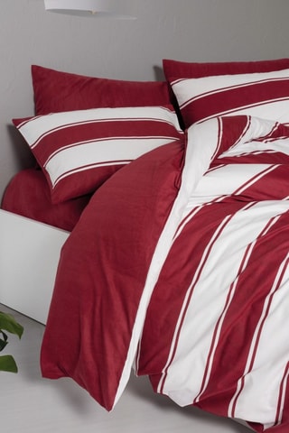 Parure de couette en coton 145 fils/m² Jolly - Rouge