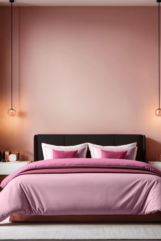 Housse de couette en coton renforcé 60 fils/cm² Tonne Rosse - Rose clair