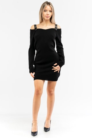 Vestido em lã e caxemira - Preto