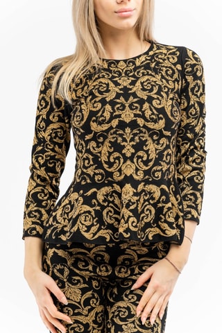 T-shirt - Preto e castanho