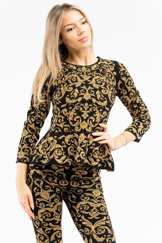 T-shirt - Preto e castanho