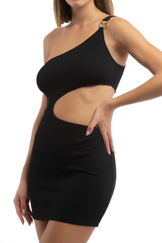 Vestido assimétrico - Preto