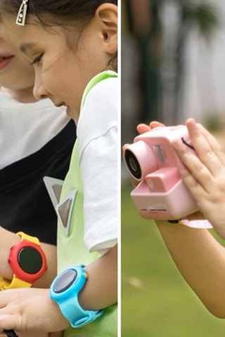 Máquina fotográfica digital com impressão instantânea - PolaroKid - Rosa