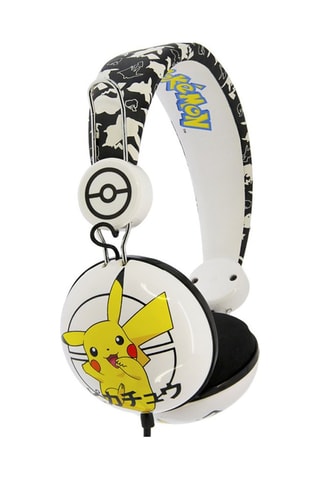 Auscultadores áudio - Branco, amarelo e preto