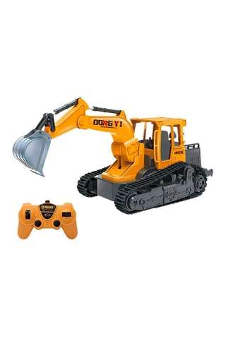 Retroescavadora telecomando com efeitos sonoros e luminosos