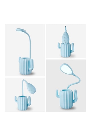 Pote para lápis com iluminação LED ajustável - Cato  Azul