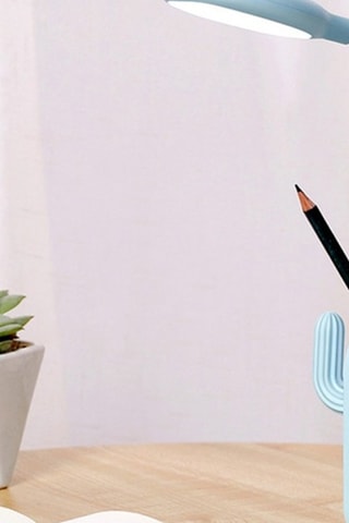 Pote para lápis com iluminação LED ajustável - Cato  Azul