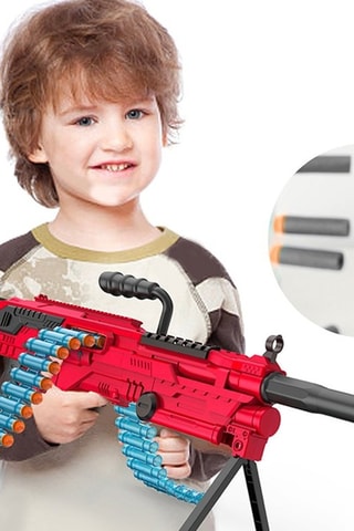 Espingarda motorizada rajada com 40 dardos Sniper - Preto e vermelho