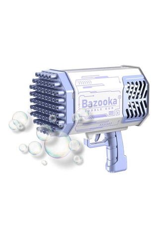 Bazooka de bolhas LED 69 buracos Bubble Gun  Violeta