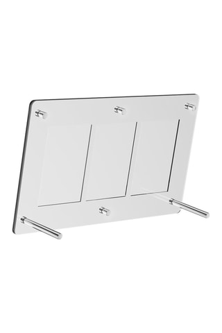 Estrutura decorativa acrílica 3 compartimentos