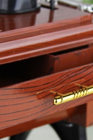 Mini caixa de música Vintage Castanho e preto