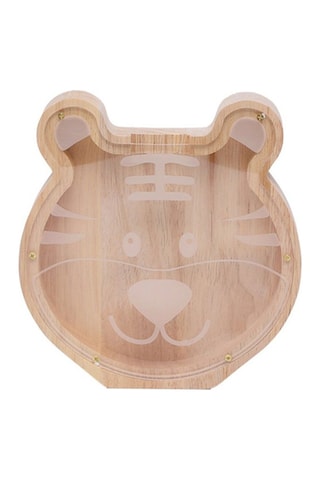 Tirelire TechKidz - Bois - Tigre