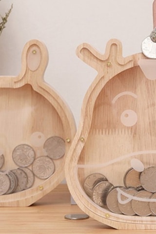 Tirelire TechKidz - Bois - Tigre