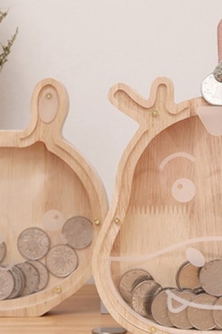 Tirelire TechKidz - Bois - Oiseau