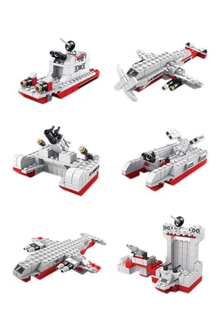 Jogo de construção TechKidz 6 em 1 - 1000 tijolos