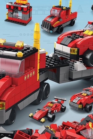 Jogo de construção TechKidz 6 em 1 - 1000 tijolos