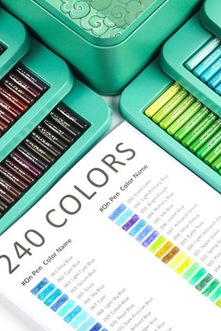 Conjunto de pintar em madeira - 240 lápis Multicor