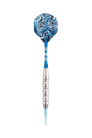 Jogo de 3 setas profissionais com ponta plástica 22gr - Modelo Deep Sea - Azul