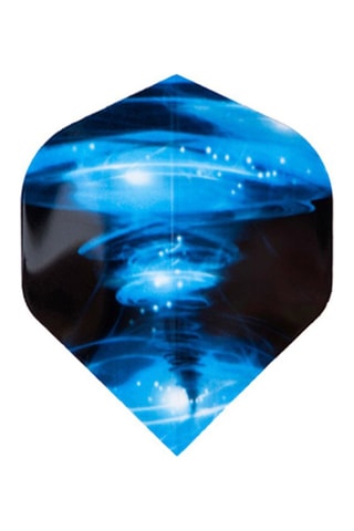 Jogo de 3 dardos profissionais com ponta plástica 22gr - Modelo Typhoon - Azul