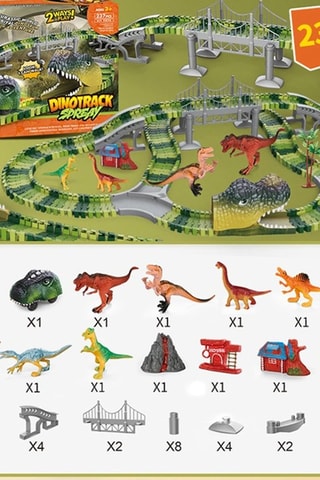 Circuito elétrico modulável Universo Jurássico - 237 peças