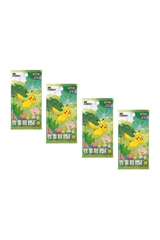 Pokémon - 4 Boosters - Collect 151 Journey - Version chinoise