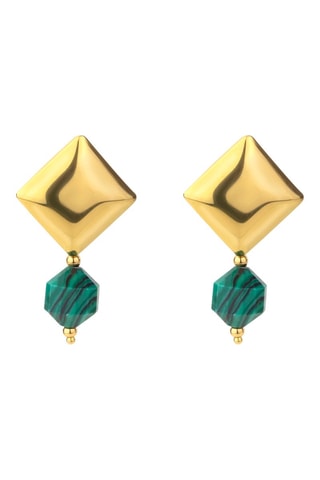 Boucles d'oreilles - Doré et vert - Marc Malone