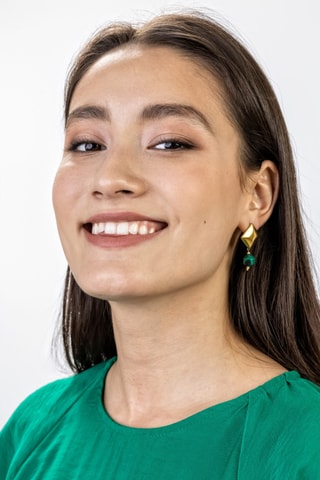 Boucles d'oreilles - Doré et vert - Marc Malone