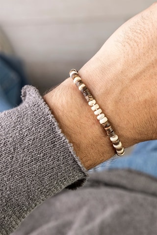 Bracelet - Marron et blanc - Marc Malone