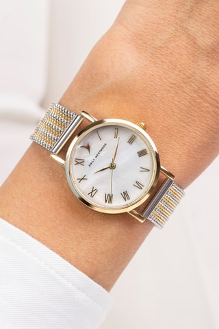 Relógio de quartzo em aço e madrepérola - Emily Westwood