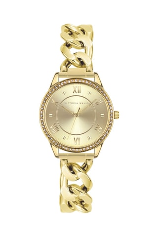 Relógio de quartzo em aço - Dourado - Victoria Walls
