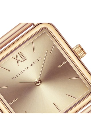 Montre à quartz en acier - Doré rose  - Victoria Walls