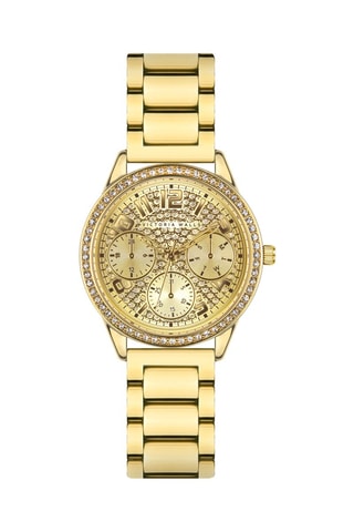 Relógio de quartzo em aço - Dourado