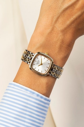 Montre à quartz en acier - Argenté et doré - Victoria Walls