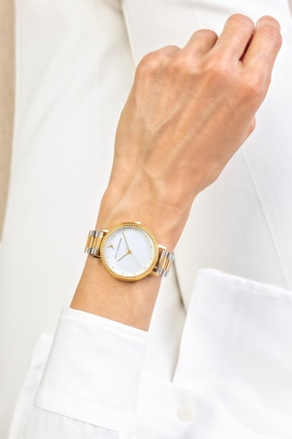 Montre à quartz en acier - Argenté et doré - Emily Westwood