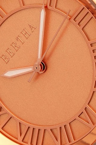 Leren Quartz Horloge Madison  Oudroze en Roségoudkleurig