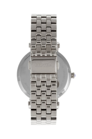 Montre à quartz en acier et nacre