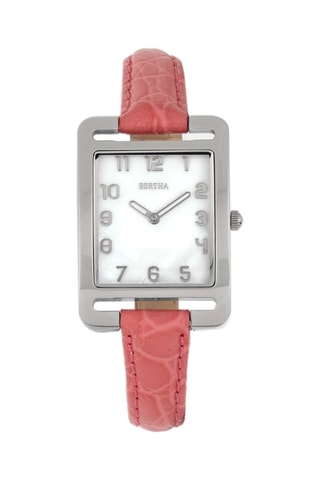 Montre à quartz en cuir et nacre