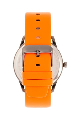Montre à quartz en cuir Simplify - Orange et argenté