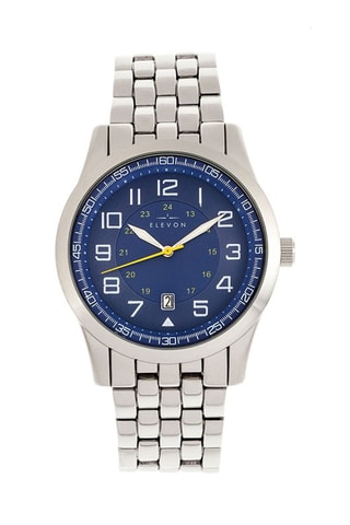 Legering Quartz Horloge Garrison Zilverkleurig en Blauw