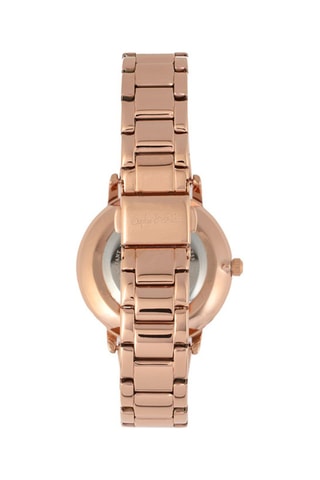 Montre à quartz en acier Breckenridge - Doré rose