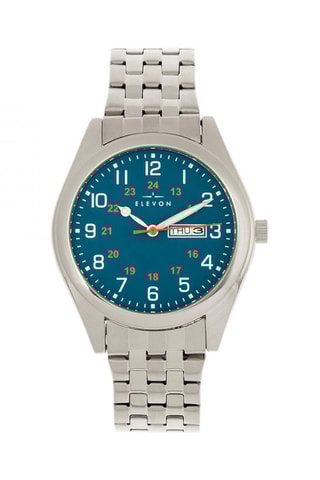 Montre à quartz en acier M56 Elevon  - Argenté
